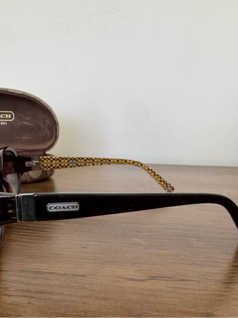 Coach Jackie S430 Frame Women's Sunglasses with Brown Gradient Lenses - Picture 3 of 5